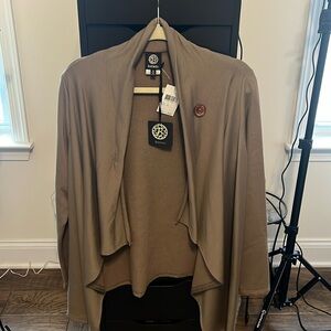 Women’s Bobeau sweater jacket from Nordstrom in size M in tan color.